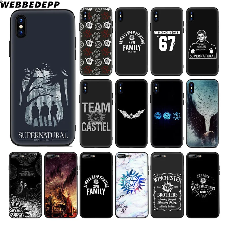 WEBBEDEPP сверхъестественный ТВ-шоу Мягкий силиконовый чехол для Apple iPhone 11 Pro Xr Xs Max X