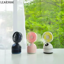 LEARNHAI Портативный 3 Скорость регулируемый портативный настольный USB мини-вентилятор охлаждающий спрей увлажнитель и Перезаряжаемые 2000 мА/ч, Батарея