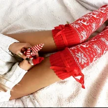 Г. женские зимние теплые вязаные вязанные крючком Леггинсы, вязаные перчатки