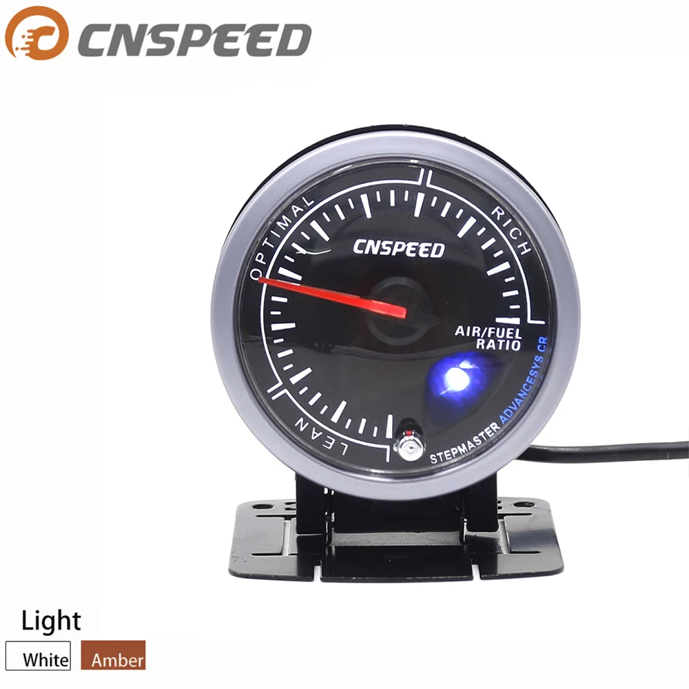 Автомобильный измеритель соотношения воздуха и топлива CNSPEED 60 мм 12 В черный цвет