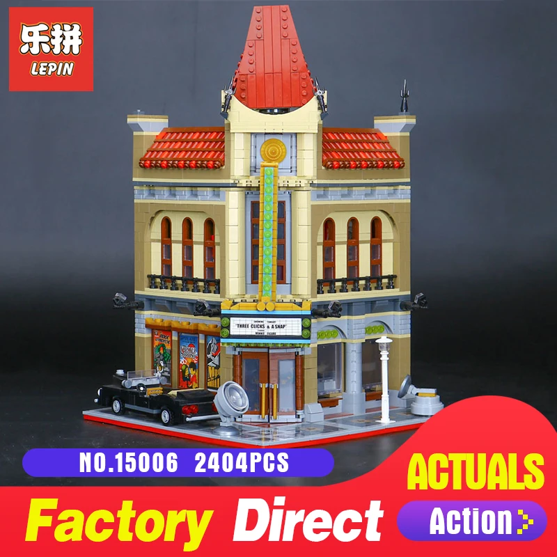 

2354Pcs Lepin 15006 Street view Palace Cinema Model Building Blocks Set Bricks Toys Compatible 10232 Toys to Children gifts