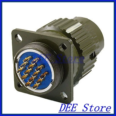 

1.5mm Contact Diameter 14 Pins Aviation Circular Connector AC 500V 10A