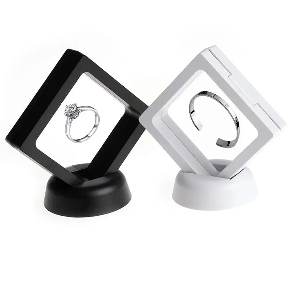 

Suspended Floating Display Case Jewellery Coins Gems Artefacts Holder Stand Box trendy