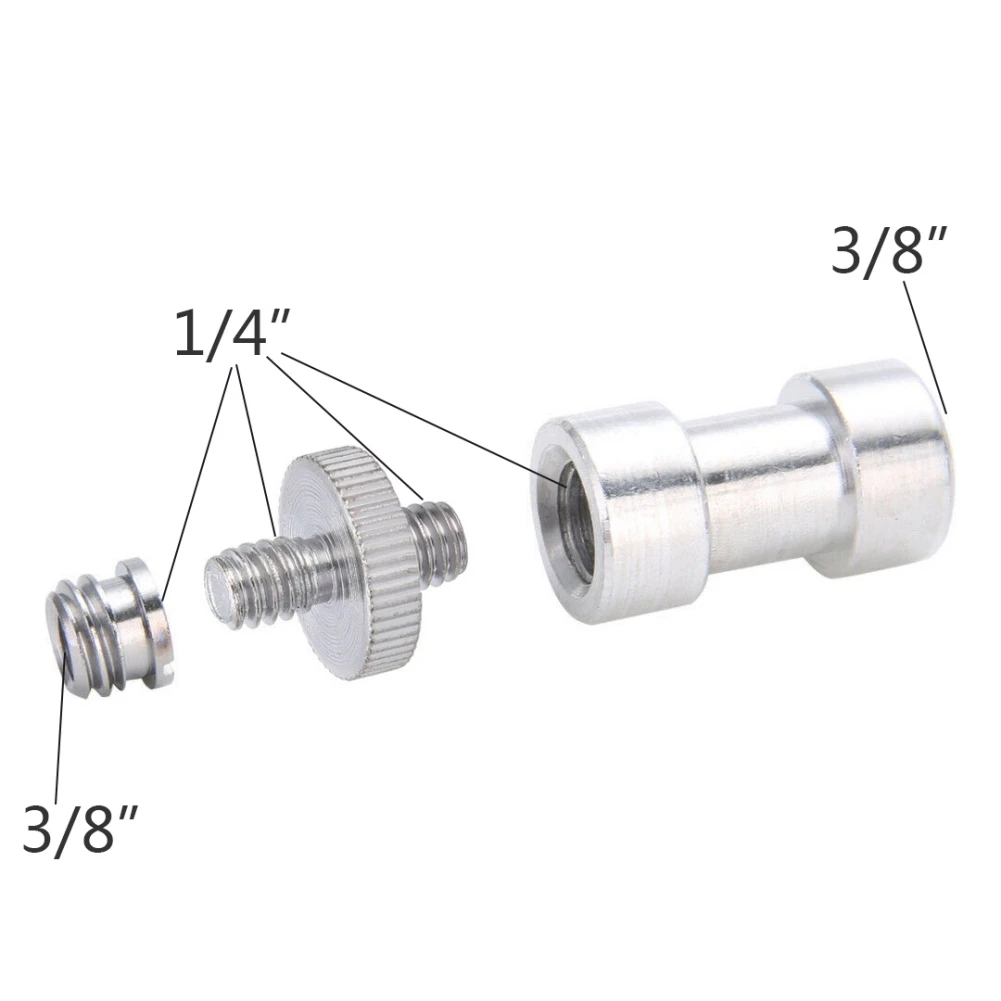 3 шт./компл. камера 1/" 3/8" штатив винт адаптер вспышка Крепление Держатель подставка конвертер штатив кронштейн винт