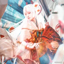2019 Hot Game Onmyoji SSR Bu zhihuo Cosplay Costume Embroidered Kimono Japanese Women Dress Kimono Anime Costume Halloween Cos christmas cos new game suzukaze aoba hot anime cosplay costume evil dress black wings full set