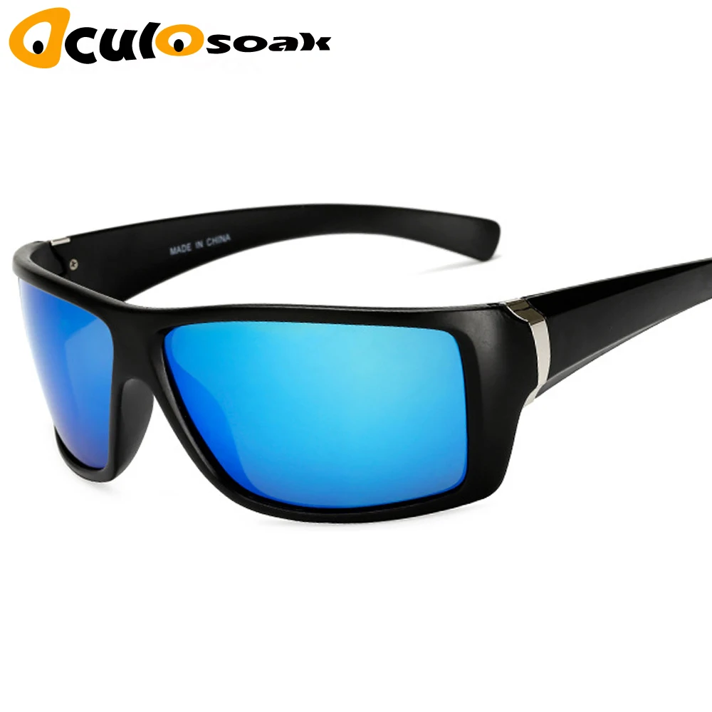 Очки ночного видения для фар Поляризованные Вождения Солнцезащитные очки желтые линзы UV400 Ночные очки Oculos de sol feminino - Цвет линз: blue lens