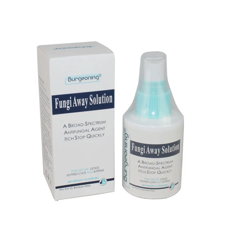 The pet dog itching Dandruff Treatment of skin disease fungus mites dander spray 80ML bottles on