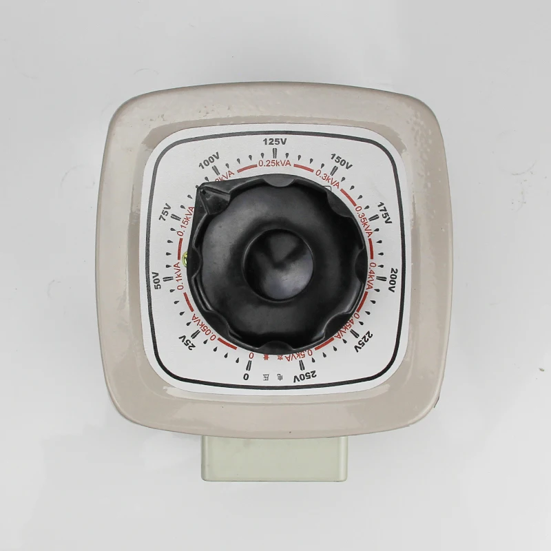 단상 접촉식 전압 조정기 TDGC2 500VA 가변 변압기 500W 전력 변환기 (220V에서 0-250V 조정 가능)