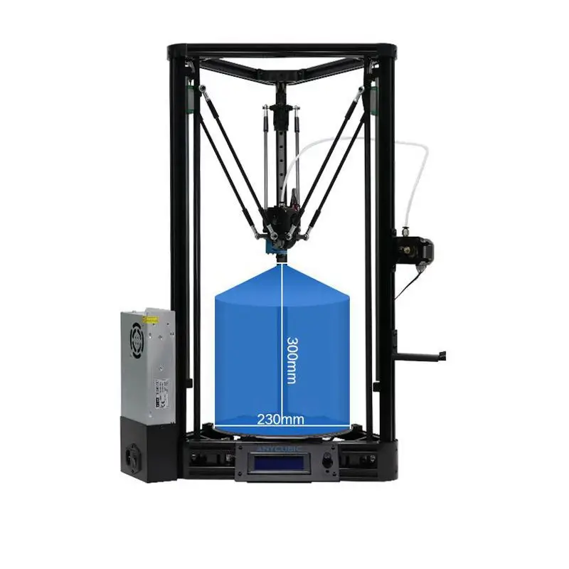 ANYCUBIC Kossel 3d принтер линейный плюс наполовину собранный с автоматическим выравниванием большой размер 3D печати Impressora 3D DIY Kit