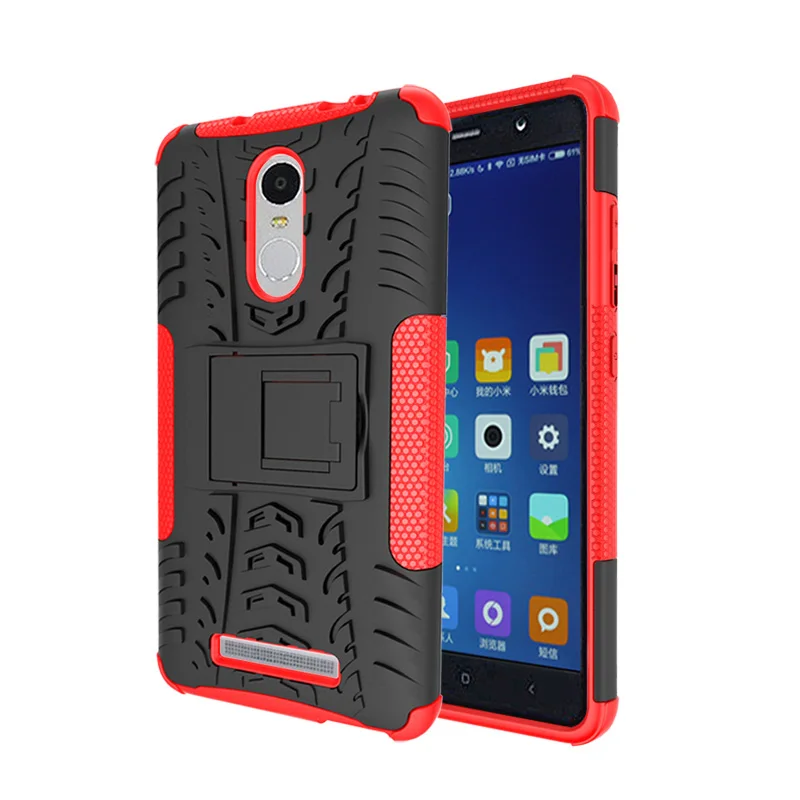 Business Armor Shockproof Stand Case For Xiaomi Redmi Note 3 Pro 2 Hard PC Plastic Soft TPU Silicone Back Cover | Мобильные телефоны