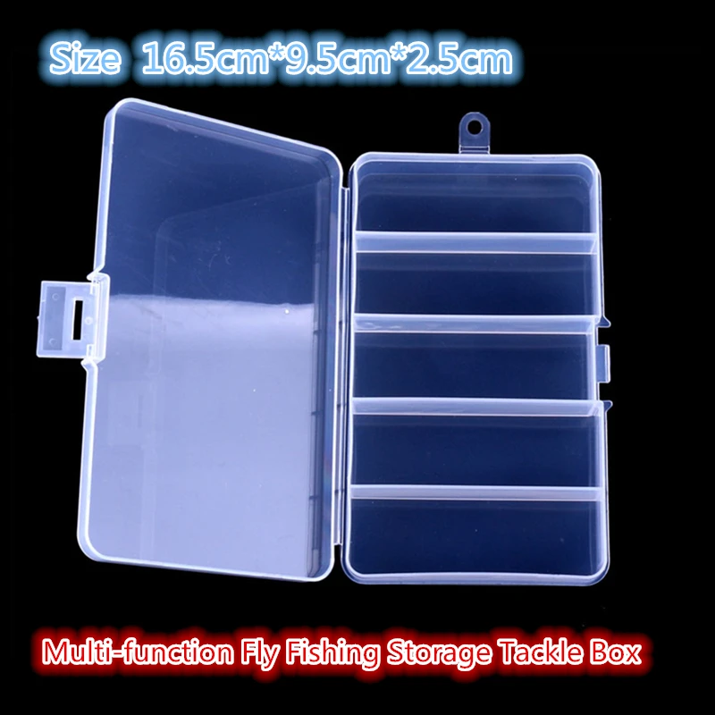 

Fishing tackle Durable fishing tackle boxes small clear plastic waterproof hooks lures small bait box fishing accessories