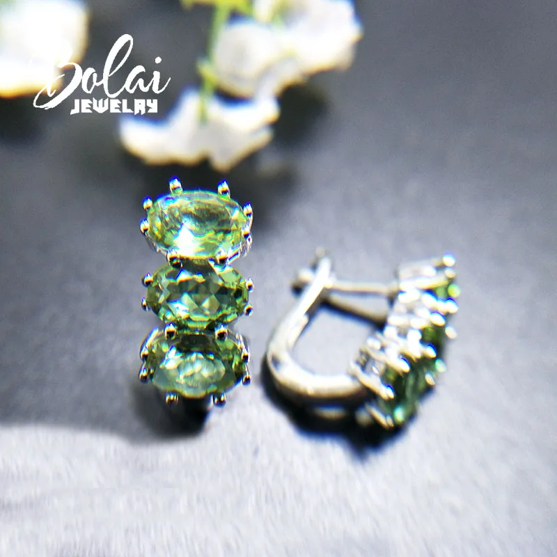 Bolai, изменение цвета Diaspore Claps серьги zultanite создан gesmtone ювелирные изделия 925 стерлингового серебра для женщин wift лучший подарок