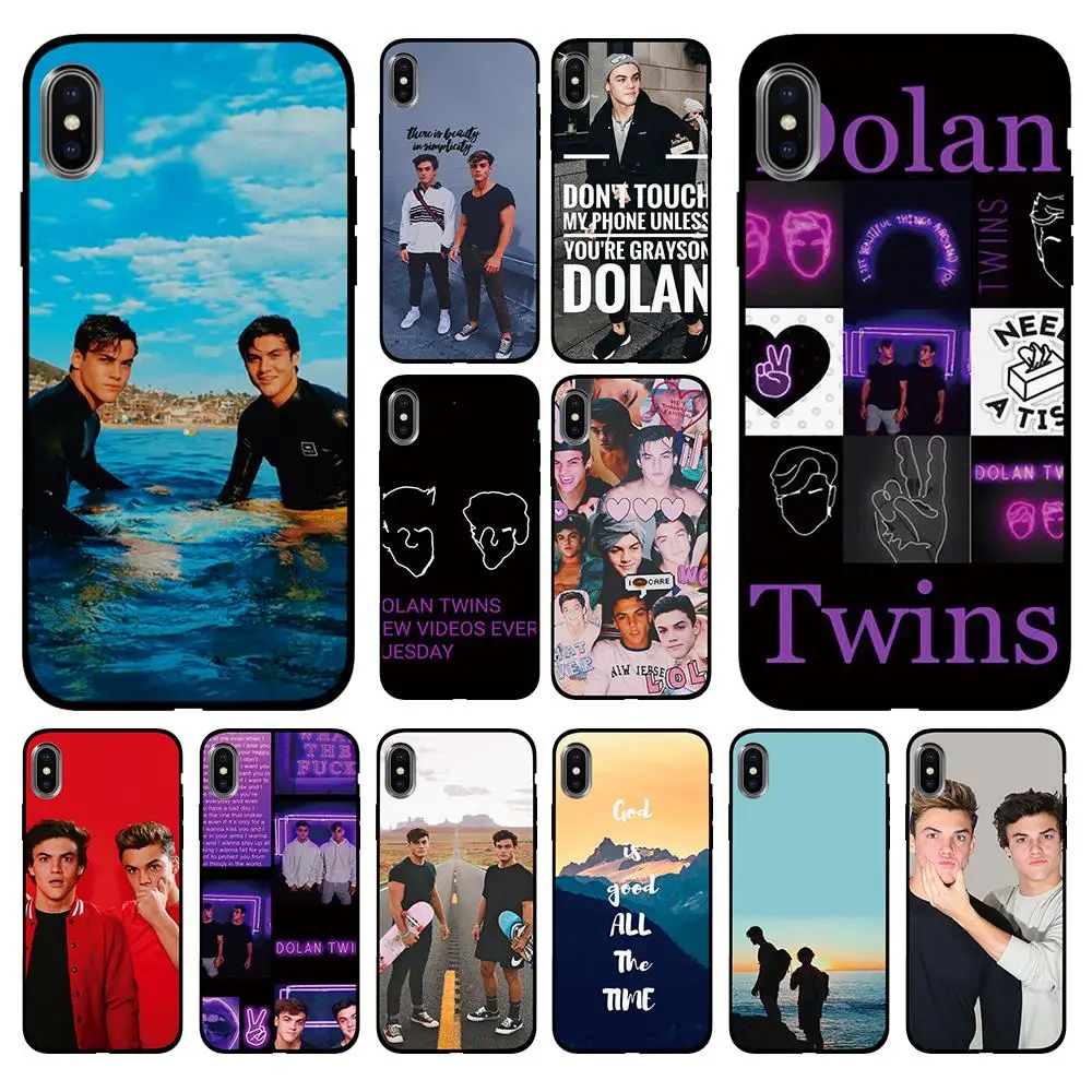 Мягкий ТПУ чехол Dolan Twins для Apple iPhone 6 6S 7 8 Plus 5 5S SE X XS MAX XR силиконовые чехлы |