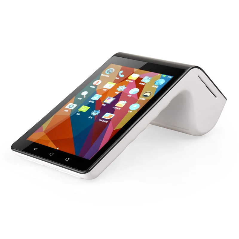Двойной дисплей Мобильный Android 5 1 nfc pos Термальный Принтер PT 7003 с 2d сканером|thermal