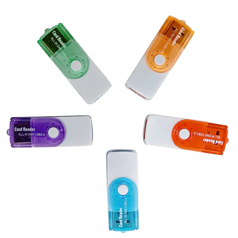 Мини ПК все в одном для USB 2 0 считыватель смарт карт SD/MMC/TF/Micro MS M2 кард ридер 4 слота
