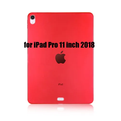 Прозрачный чехол для iPad Pro 12,9 чехол, GOLP ультра тонкий мягкий ТПУ чехол для iPad Pro 11 чехол - Цвет: Red-11