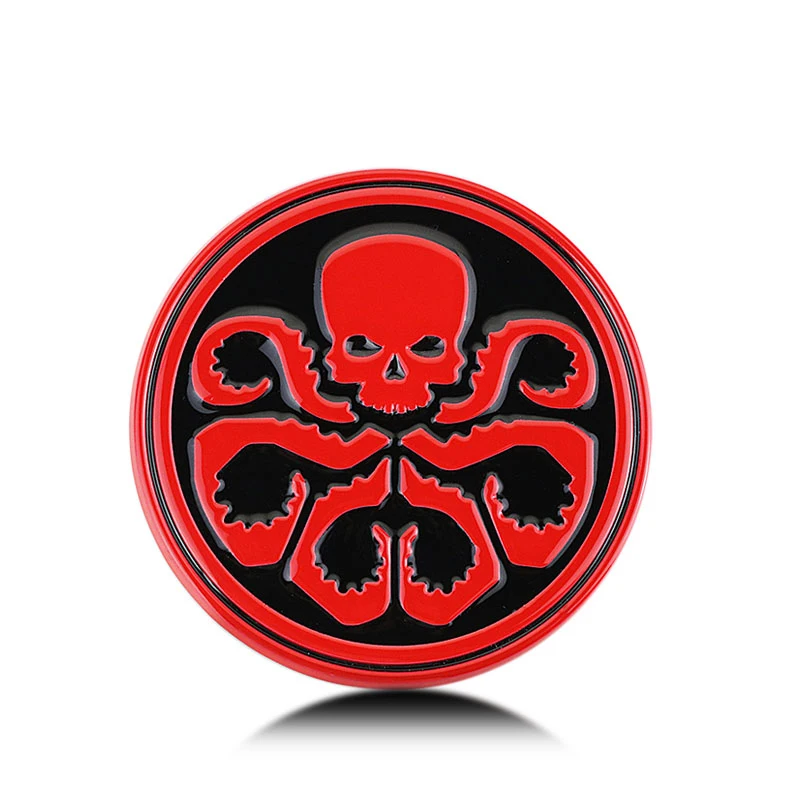 1 Pc 3d Marvel Hydra Skeleton Tengkorak Hewan Hot Logam Stiker