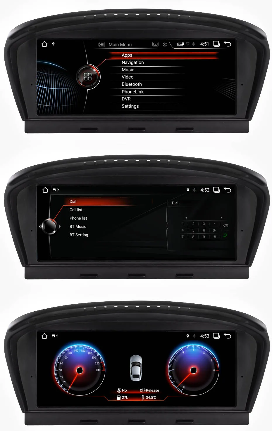 Cheap KANOR 8.8inch 2G+32G Android 7.1 car radio multimedia player for BMW 5 Series E60 E61 E63 E64 3 Sereies E90 E91 E92 CCC CIC 11