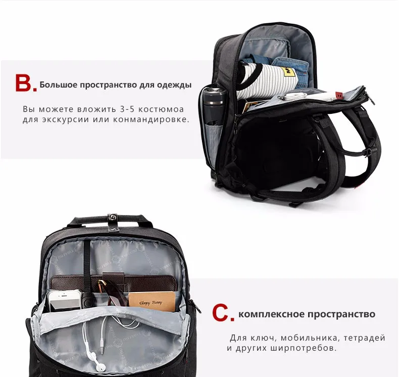 Tigernu 15.6 дюймов Анти Вор ноутбук рюкзак качество бренда школьный рюкзак сумка мода бизнес путешествия мужской рюкзак мужчины женщины