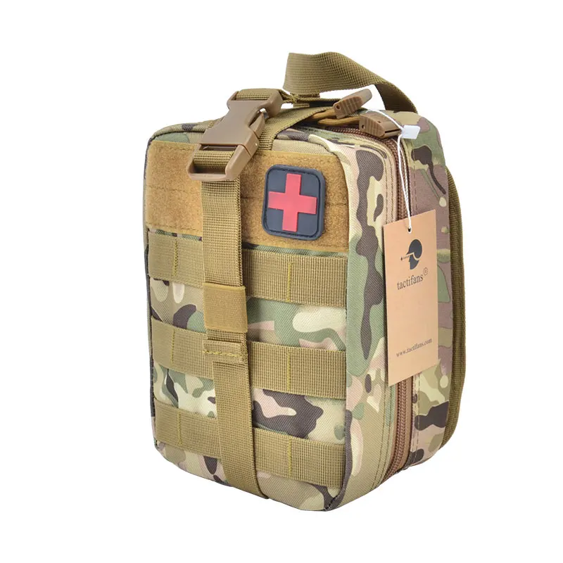 Тактические вентиляторы, пустая сумка для первой помощи, тактическая Медицинская Сумка для кемпинга, альпинизма, аварийный чехол, наборы для выживания, многофункциональная поясная сумка - Цвет: CP