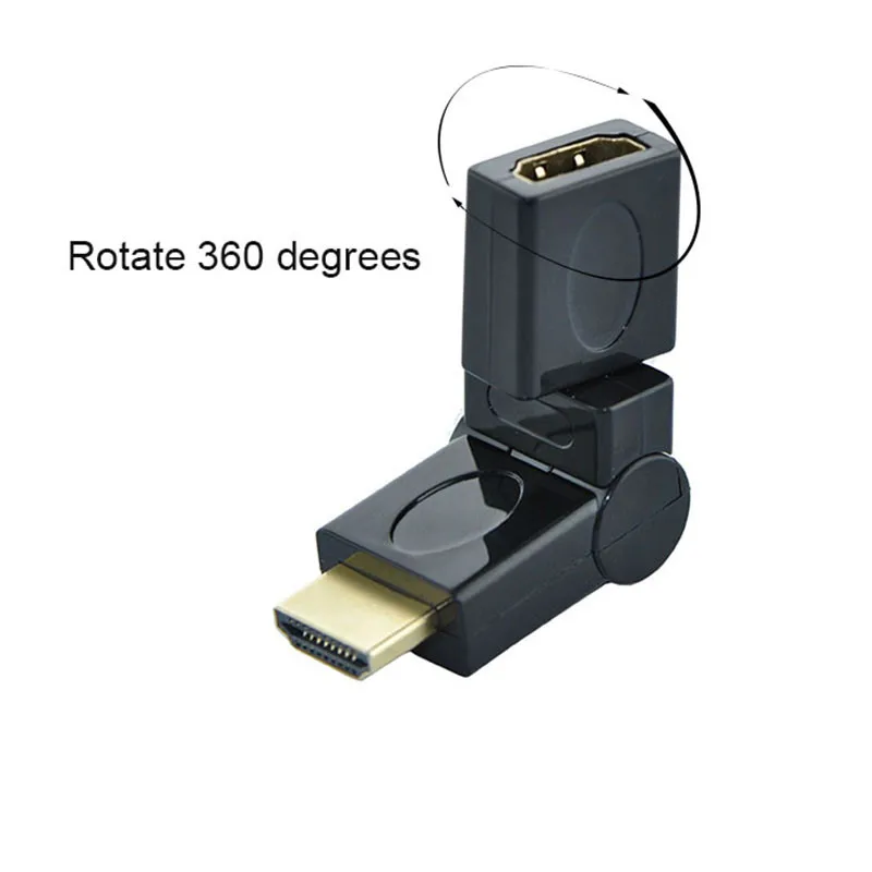 1080P вращающийся на 360 градусов Поворотный HDMI штекер Женский Регулируемый кабель