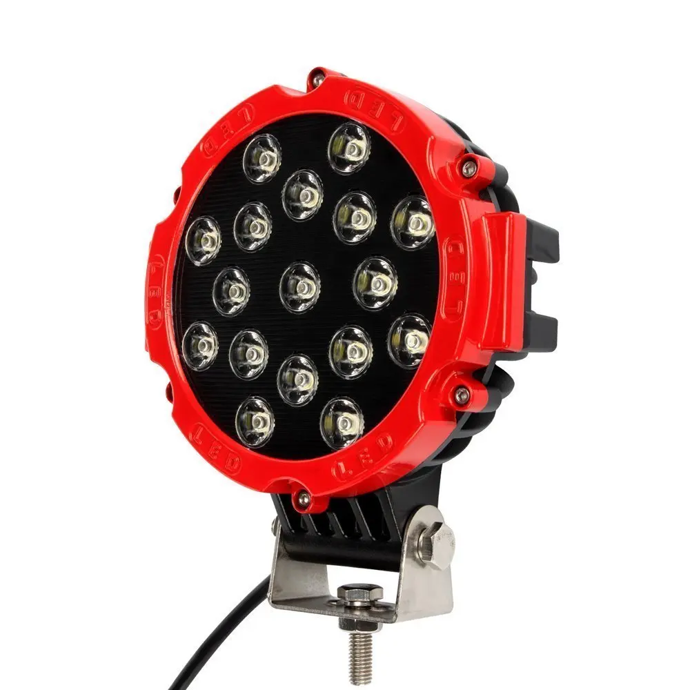 7INCH 51w LED work light spot beam Driving lights for offroad Truck Tractor ATV SUV UAZ auto 4WD 4x4 ramp 12V 24V 6500k car lamp