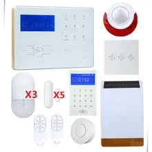 Металлический край стекло сенсорный экран Аварийная сигнализация wifi gsm домашняя интеллектуальная система сигнализации с выключателем питания и Солнечный импульсивный осветитель сирена