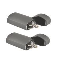 Складные металлические очки для чтения Gudzws, компактный складной чехол, коричневая оправа с серебряными дужками, унисекс, 2 пары