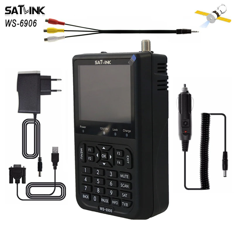

Newest sat finder WS-6906 DVB-S 3.5 inch LCD DVB-S FTA Digital Satellite Signal WS 6906 satellite Finder WS 6906 Meter Satlink