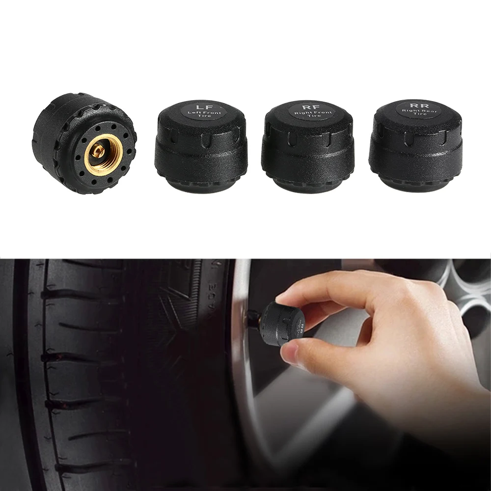 Car font b TPMS b font Tire Pressure Monitoring System Cigarette Lighter LCD Display Bar PSI