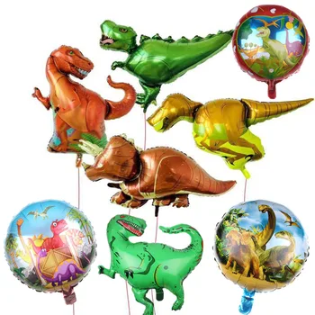 

50pcs Tyrannosaurus raptors triceratops Jurassic dinosaur big size balloons boy' birthday party decor baby shower helium globos