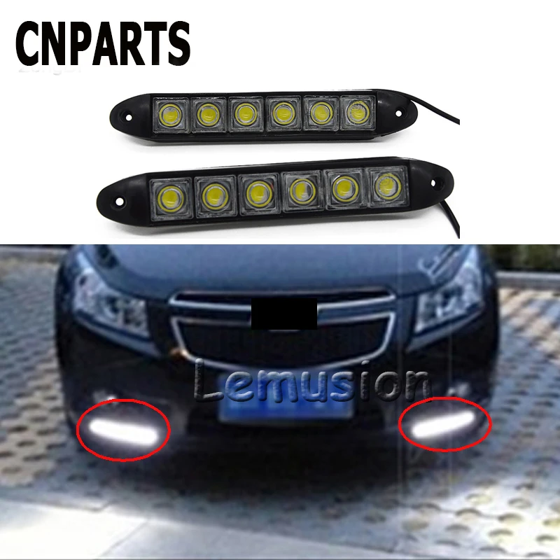 

CNPARTS Car Flexible Strip DRL Headlight 6 LED Turn Signal Light For Volvo S60 V70 XC90 Subaru Forester Peugeot 307 206 308 407