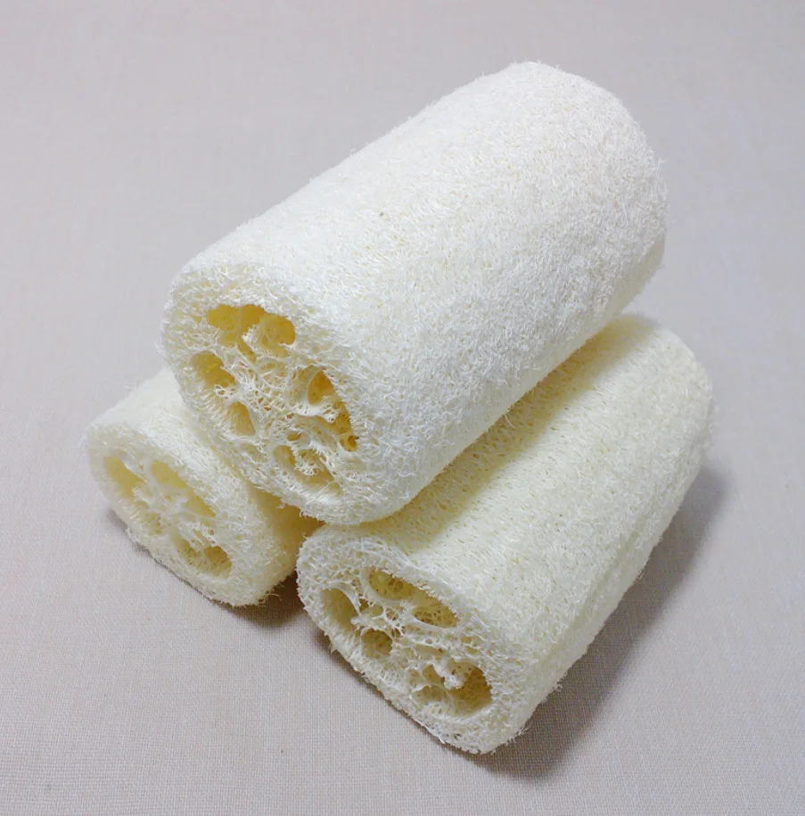 3Pcs 4Inch Natural Loofah Luffa Loofa Bath Ball Shower Sponge Spa Body