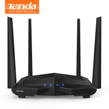 Tenda AC10 1200Mbps Wireless 2.4G+5G WiFi Router 1GHz CPU+128M DDR3 Gigabit Ports 4*5dBi High Gain Antennas, Smart APP Manage