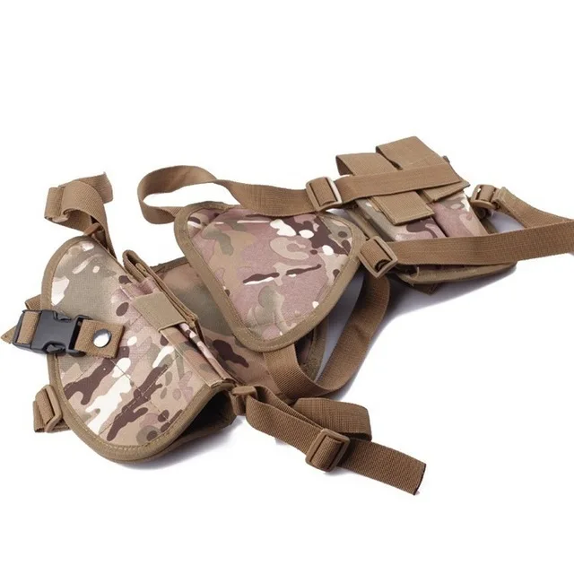 Тактический CS подмышки кулон Универсальный скрытые двойной плечевой ремень наружного оборудования поле боевой мульти-карман сумка