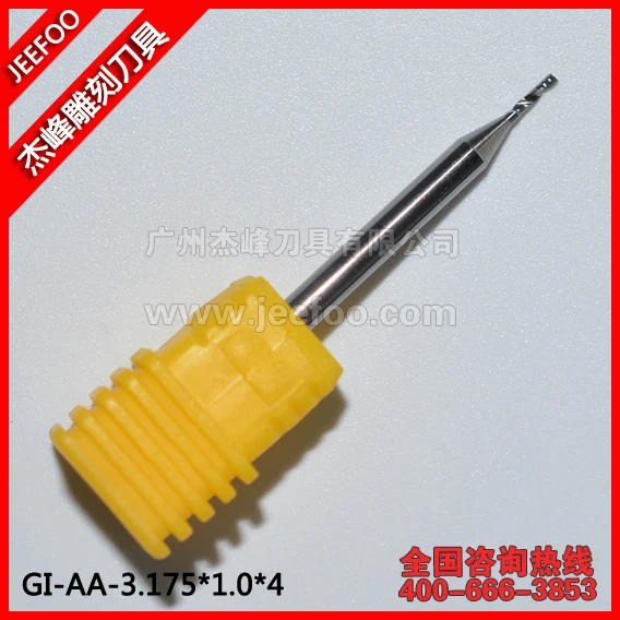 

3.175*1.0*4 AA Series Guangzhou CNC Tools/One Flute Engraving Tool Bits/End Milling Cutter/Tungsten Cutting Tools