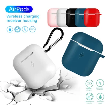

Qi Wireless Charger For Apple airpods cover Wireless Charging earphone Cover Earphone Case for Airpods Case