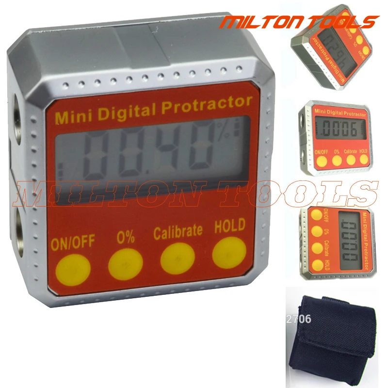 AUNMAS Digital Angle Finder-360 Degree Mini Digital Protractor Inclinometer Electronic Level Magnetic Base Measuring Tool for Woodworking AUNMAS Digital Angle Finder-360 Degree Mini Digital Protractor Inclinometer Electronic Level Magnetic Base Measuring Tool for Woodworking