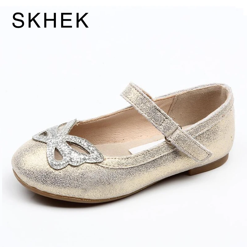 SKHEK الفتيات أحذية صغيرة القوس لطيف الطفل الفتيات أحذية جلد طبيعي جديد مشوا مشبك فراشة عقدة الطفل أحذية ل مولود جديد