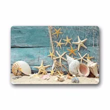 Fantastic Doormat Sea Beach Starfish on Fishing Net Door Mat Rug Indoor/Outdoor/Front Door/Bathroom Mats£¬Bedroom Carp Fantastic Doormat Sea Beach Starfish on Fishing Net Door Mat Rug Indoor/Outdoor/Front Door/Bathroom Mats£¬Bedroom Carp
