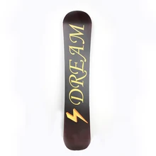 1 Piece Customizable Ski Snowboard Skiing Board With Carbon Fiber P-Tex Base Custom Design Outdoor Sports Equipment Freestyle