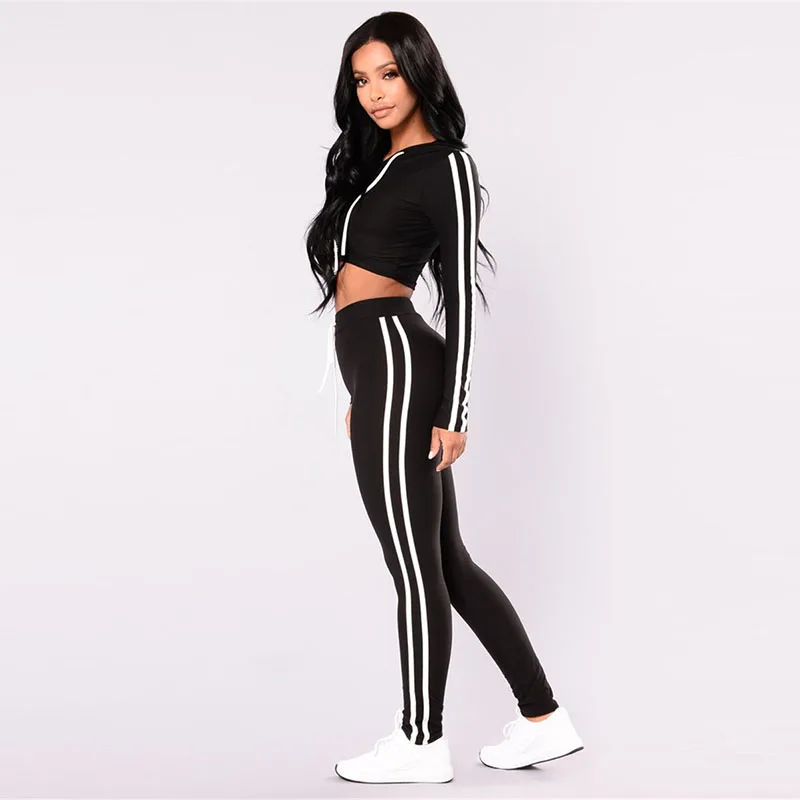 Wonder Beauty New Autumn Bodycon Jumpsuit Long Sleeve Hoodied Sweatshirt Two Piece Rompers Macacao Feminino Sexy Club Jumpsuits (6)