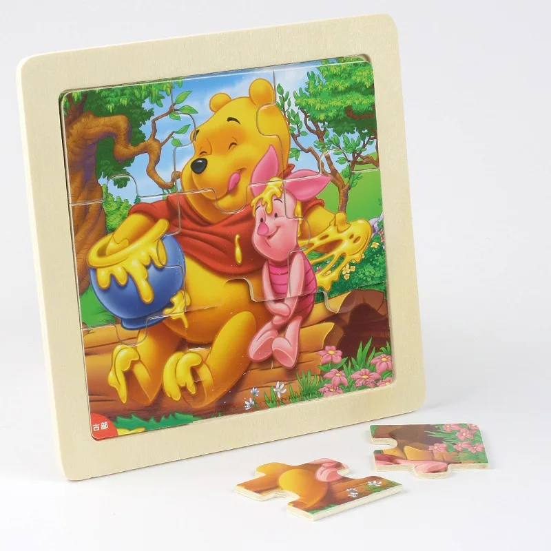 Winnie the Pooh Kids Birthday Party Decoration Set Birthday Party Supplies Baby Birthday Party shower party supplies - Цвет: 1set puzzle1