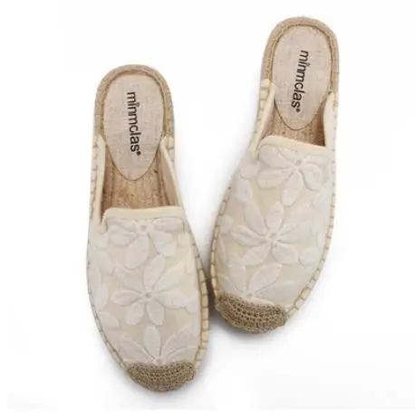 Новинка года; Alpargatas espadrilles; удобные слипоны с рисунком; Женские Повседневные тапочки; дышащие льняные парусиновые тапочки для девочек - Цвет: as photo