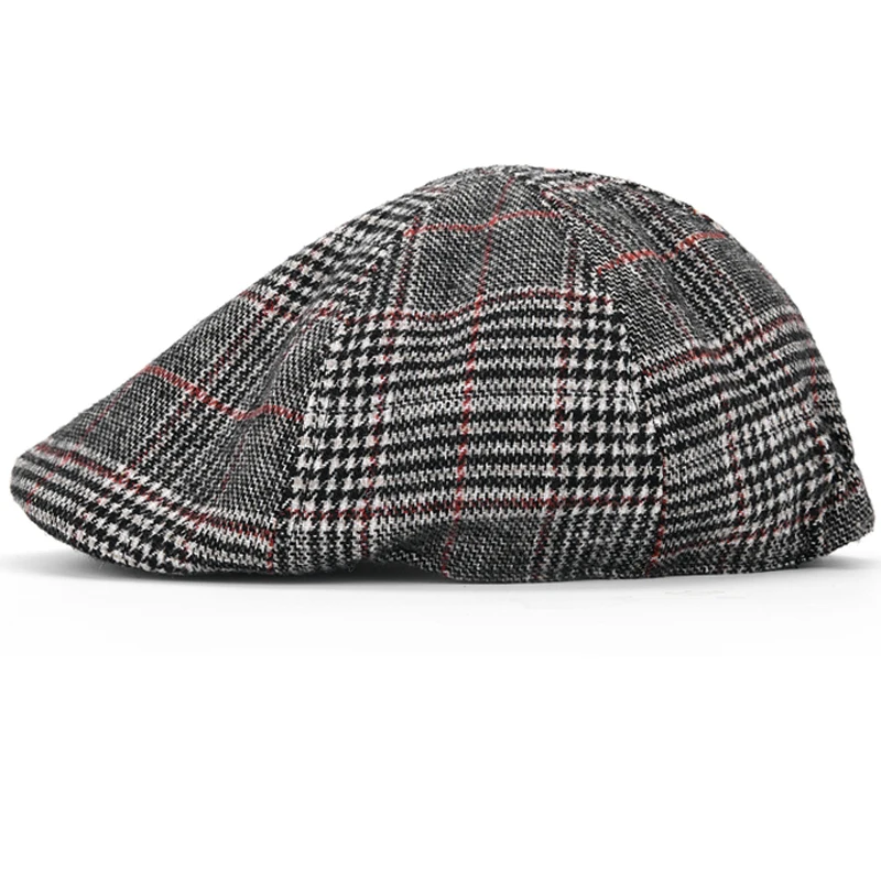 Minakolife Хаундстут Checker для мужчин и женщин Newsboy 8 панель плоская кепка весна осень дышащая Gatsby Ivy Cabbie шляпа