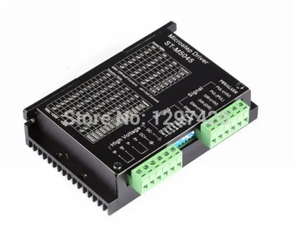 24-50vdc 256 подразделение st-m5045 ЧПУ микро-шаговый name23 Шаговые двигатели Драйвер bi-polar 2 фазы 4.5a