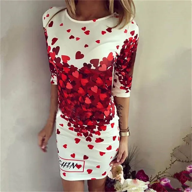 2018 New Summer Dresses Fashion Women Clothing Robe Sexy Cartoon Bodycon Miki Print O-Neck Mini Casual Sheath Dresses Vestidos