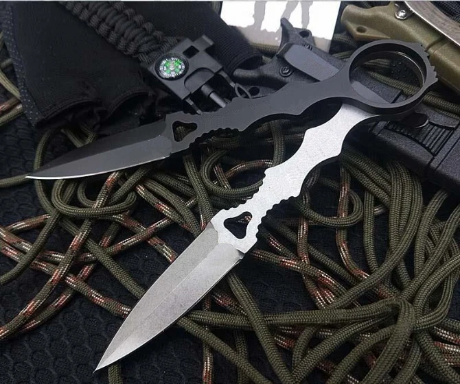 Нож karambit с фиксированным Д2 стальным лезвием и бабочкой, походный инструмент для охоты, выживания, тактический карманный мини подарок, Прямые ножи