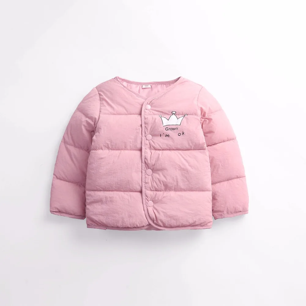 Bibicola зима топы для девочек пальто для малышей Новая детская утепленная Парки модная детская одежда спортивные Куртки теплая верхняя одежда для девочек, пальто - Цвет: pink