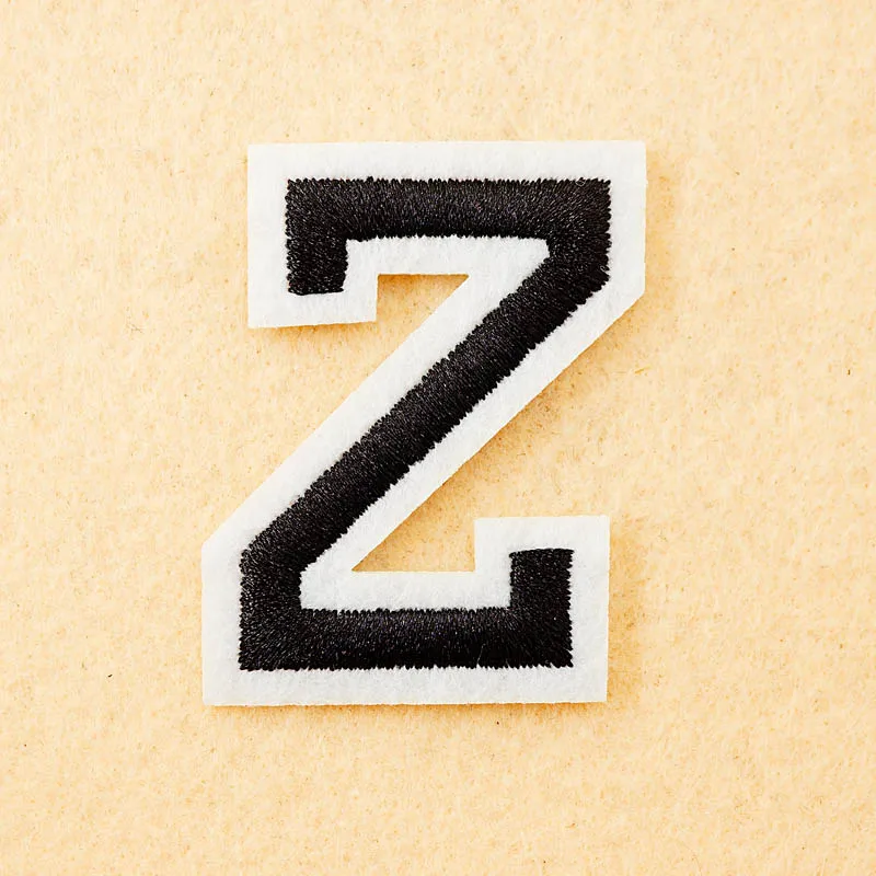 Буквы: Z (Размер: 4*5 5 см) нашивка из ткани сделай сам Вышитые Симпатичные значки